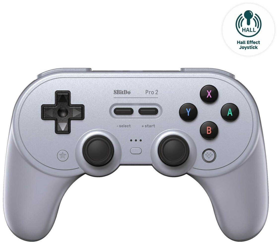 8bitdo Pro 2 with Hall Effect Joysticks Grey Edition