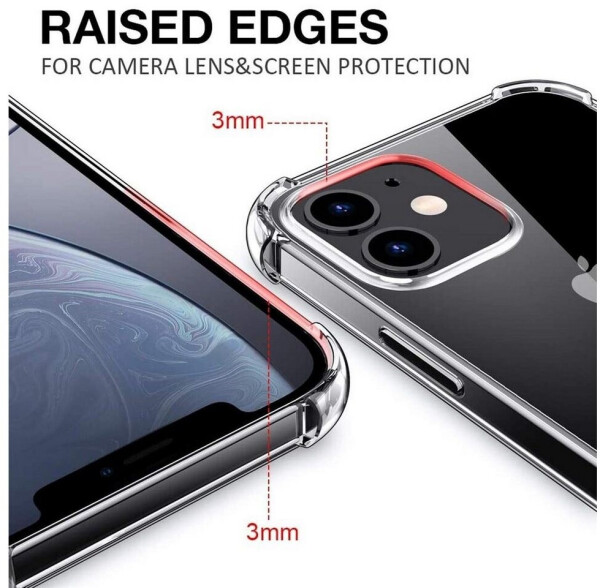 Coolgadget Hülle für Apple iPhone 12 / 12 Pro Schutzhülle Anti Shock Handy Case Transparent Cover, Bild 5