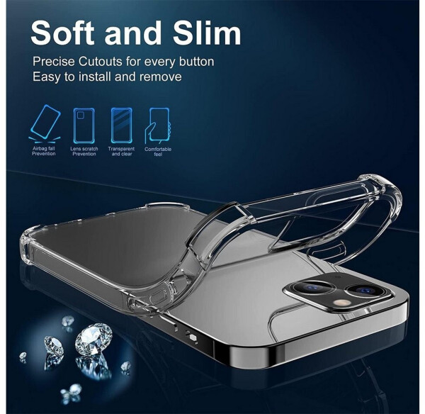 Coolgadget Hülle für Apple iPhone 13 Mini Schutzhülle Anti Shock Handy Case Transparent Cover, Bild 7