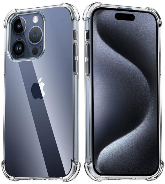 Coolgadget Hülle für Apple iPhone 15 Pro Max Schutzhülle Anti Shock Handy Case Transparent Cover, Bild 2