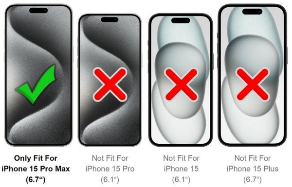 Coolgadget Hülle für Apple iPhone 15 Pro Max Schutzhülle Anti Shock Handy Case Transparent Cover, Bild 3