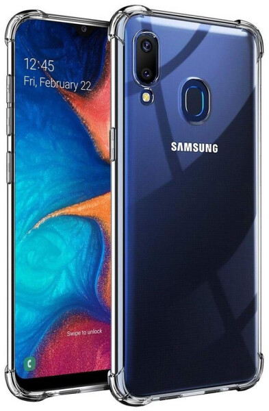 Coolgadget Hülle für Samsung Galaxy A20e Schutzhülle Anti Shock Handy Case Transparent