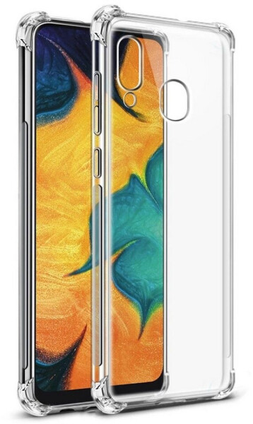 Coolgadget Hülle für Samsung Galaxy A20e Schutzhülle Anti Shock Handy Case Transparent, Bild 3