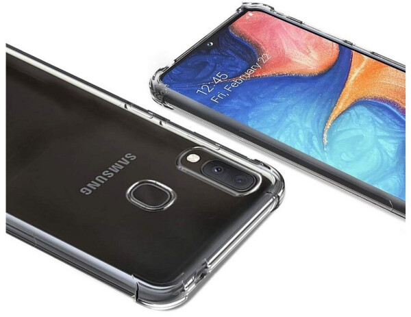 Coolgadget Hülle für Samsung Galaxy A20e Schutzhülle Anti Shock Handy Case Transparent, Bild 5