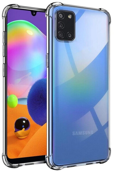 Coolgadget Hülle für Samsung Galaxy A31 Schutzhülle Anti Shock Handy Case Transparent Cover