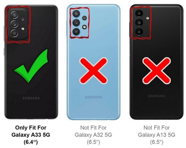 Coolgadget Hülle für Samsung Galaxy A33 5G Schutzhülle Anti Shock Handy Case Transparent Cover, Bild 3
