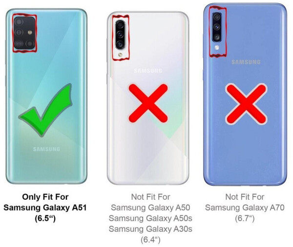 Coolgadget Hülle für Samsung Galaxy A51 Schutzhülle Anti Shock Handy Case Transparent Cover, Bild 7