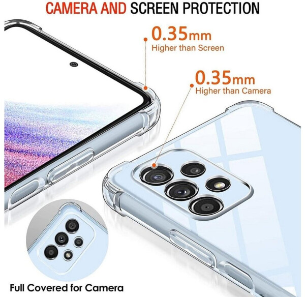 Coolgadget Hülle für Samsung Galaxy A53 5G Schutzhülle Anti Shock Handy Case Transparent Cover, Bild 2