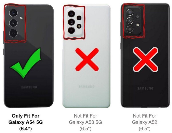 Coolgadget Hülle für Samsung Galaxy A54 5G Schutzhülle Anti Shock Handy Case Transparent Cover, Bild 3