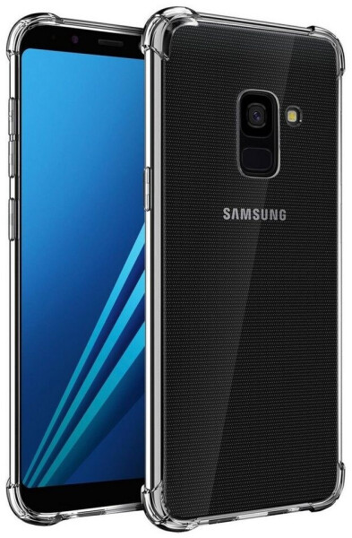 Coolgadget Hülle für Samsung Galaxy A8 Schutzhülle Anti Shock Handy Case Transparent Cover