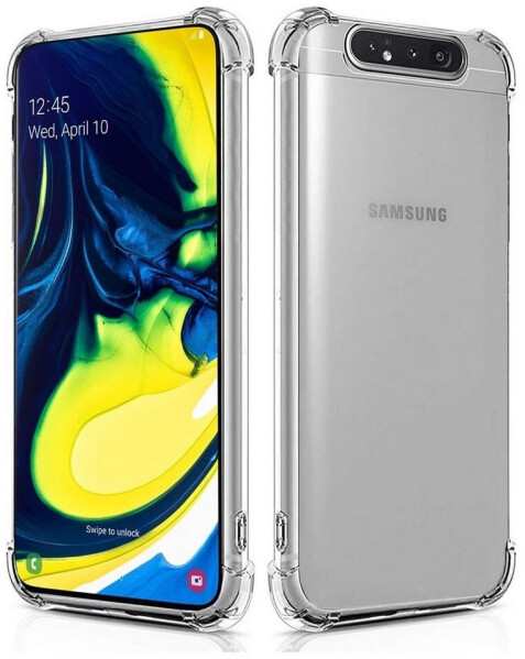 Coolgadget Hülle für Samsung Galaxy A80 Schutzhülle Anti Shock Handy Case Transparent Cover, Bild 2
