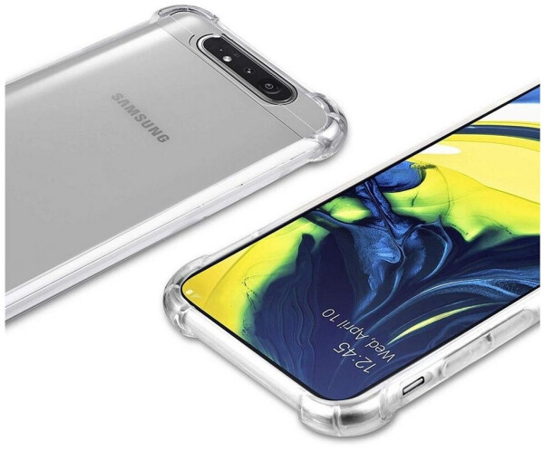 Coolgadget Hülle für Samsung Galaxy A80 Schutzhülle Anti Shock Handy Case Transparent Cover, Bild 4