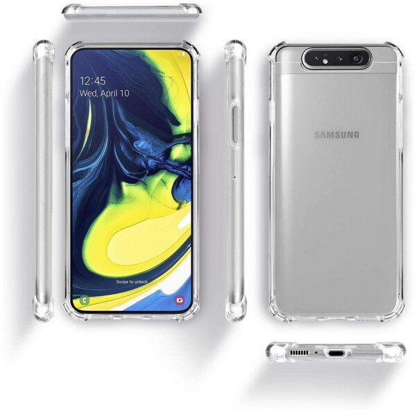Coolgadget Hülle für Samsung Galaxy A80 Schutzhülle Anti Shock Handy Case Transparent Cover, Bild 6