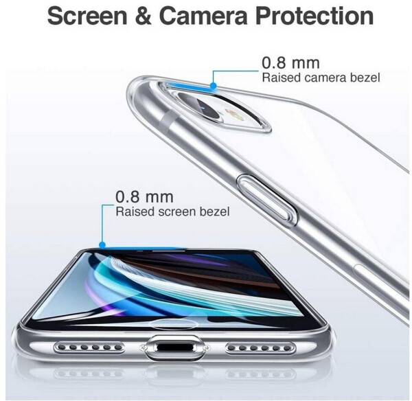 Coolgadget Schutzhülle für Apple iPhone SE 2020 2022, iPhone 7/8 Hülle Transparent Slim Cover Clear Case, Bild 4
