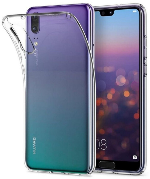 Coolgadget Schutzhülle für Huawei P20 Hülle Transparent Slim Cover Clear Case