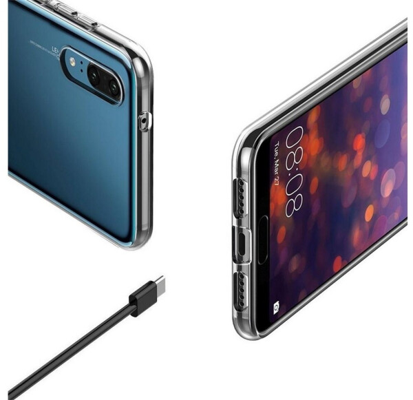Coolgadget Schutzhülle für Huawei P20 Hülle Transparent Slim Cover Clear Case, Bild 4