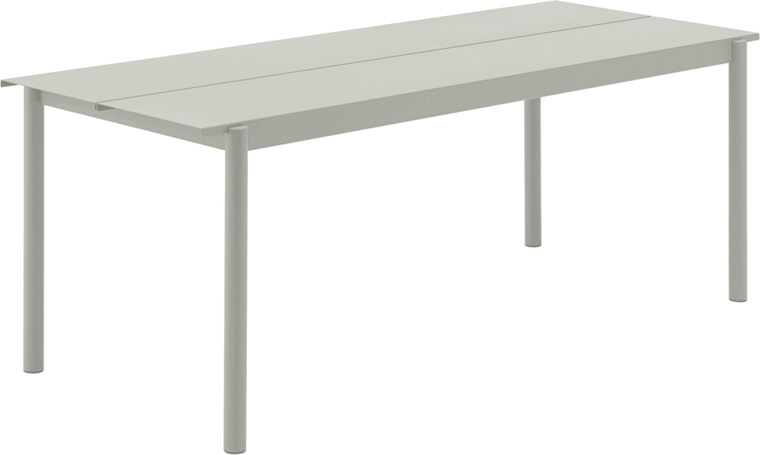 Muuto Linear steel table 200x80x73.5cm gray