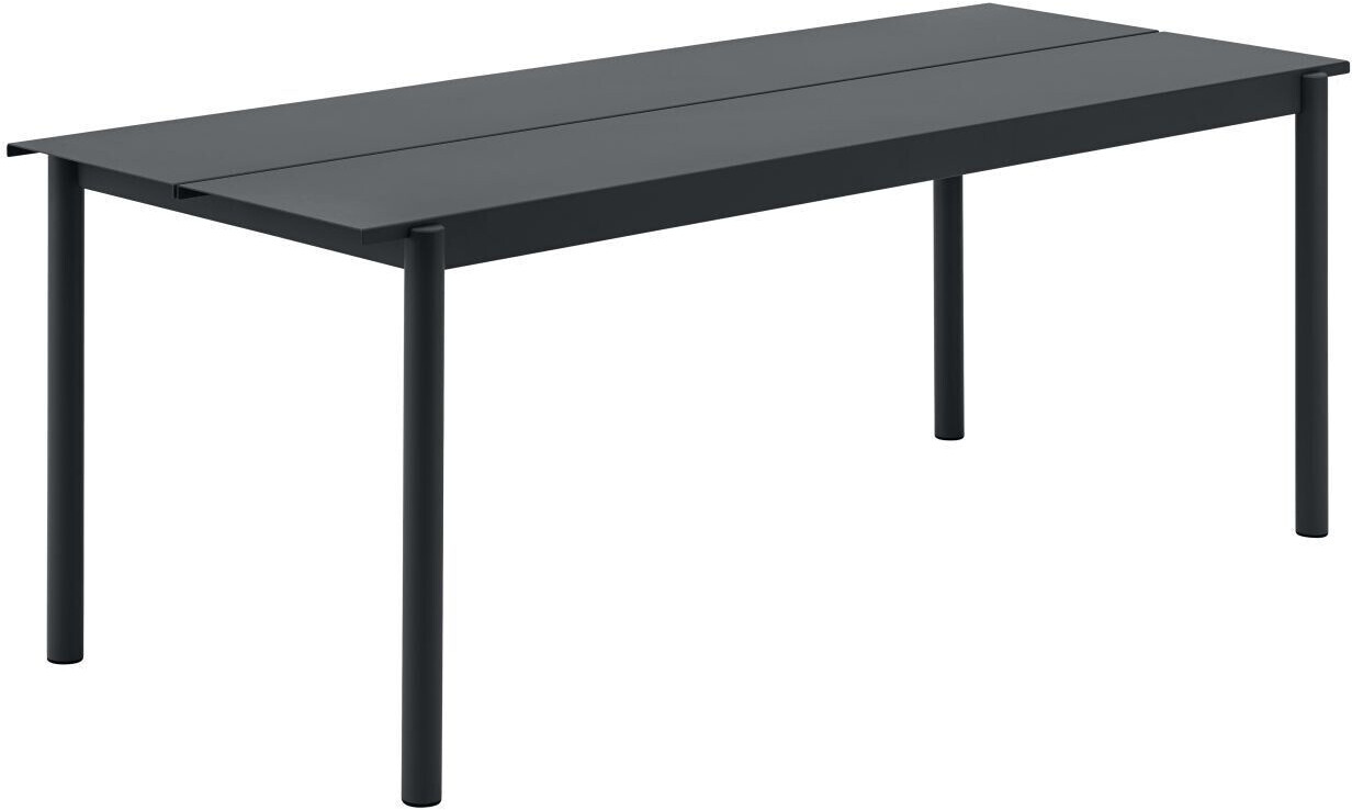 Muuto Linear steel table 200x80x73.5cm black