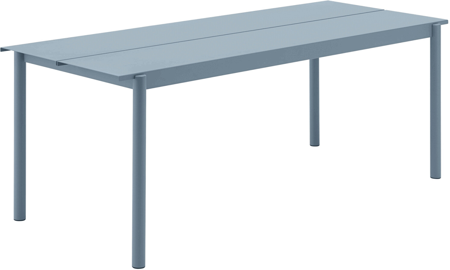 Muuto Linear steel table 200x80x73.5cm pale blue