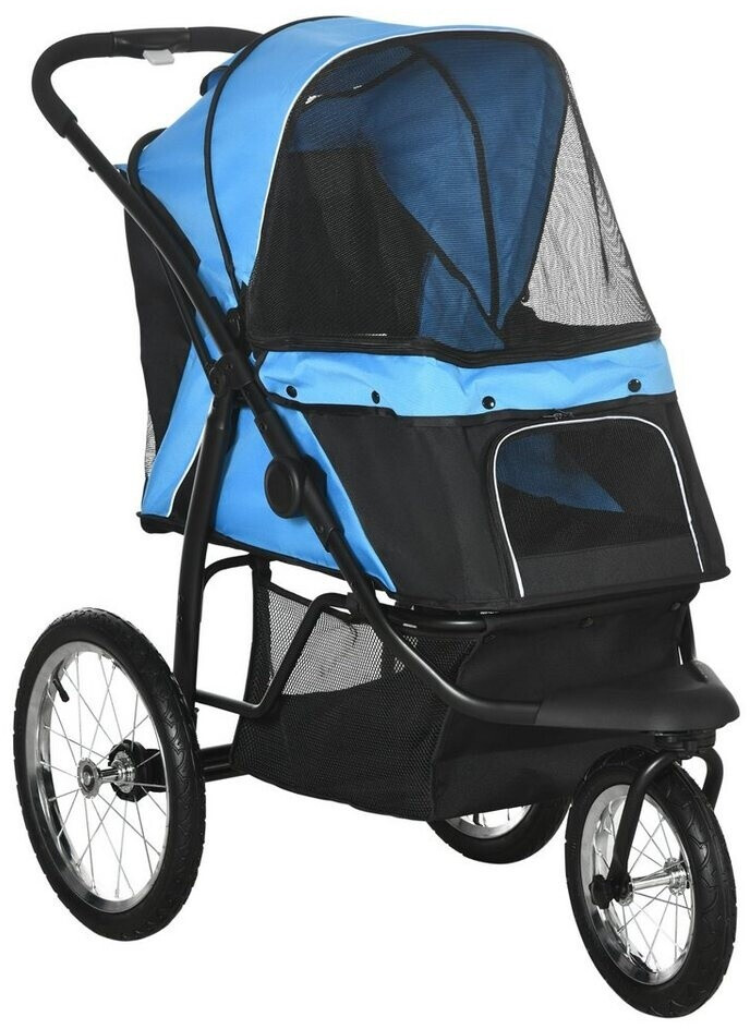 Pawhut Dog buggy with storage space + storage basket