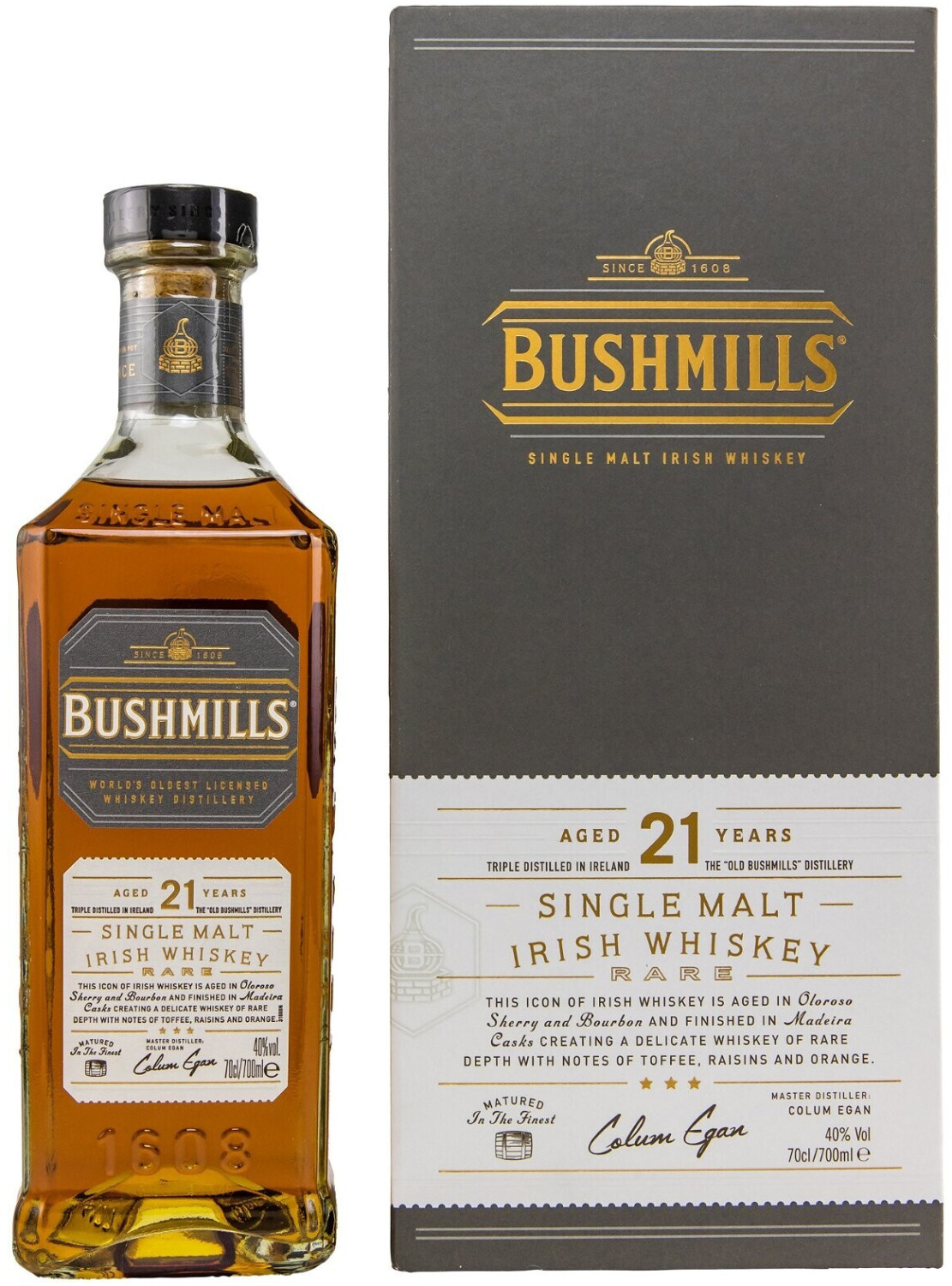 Bushmills 21 Jahre 0,7l | 40% (Februar Preise) Preisvergleich € 147,99 2024 ab bei
