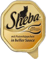 Sheba Turkey sauce in light-coloured sauce wet cat food