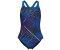 arena Girls' swimming costume galactic print navy blue river