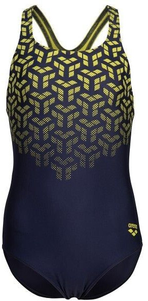 arena Girl's Arena Kikko V Swimsuit Swim Pro Back navy / soft green
