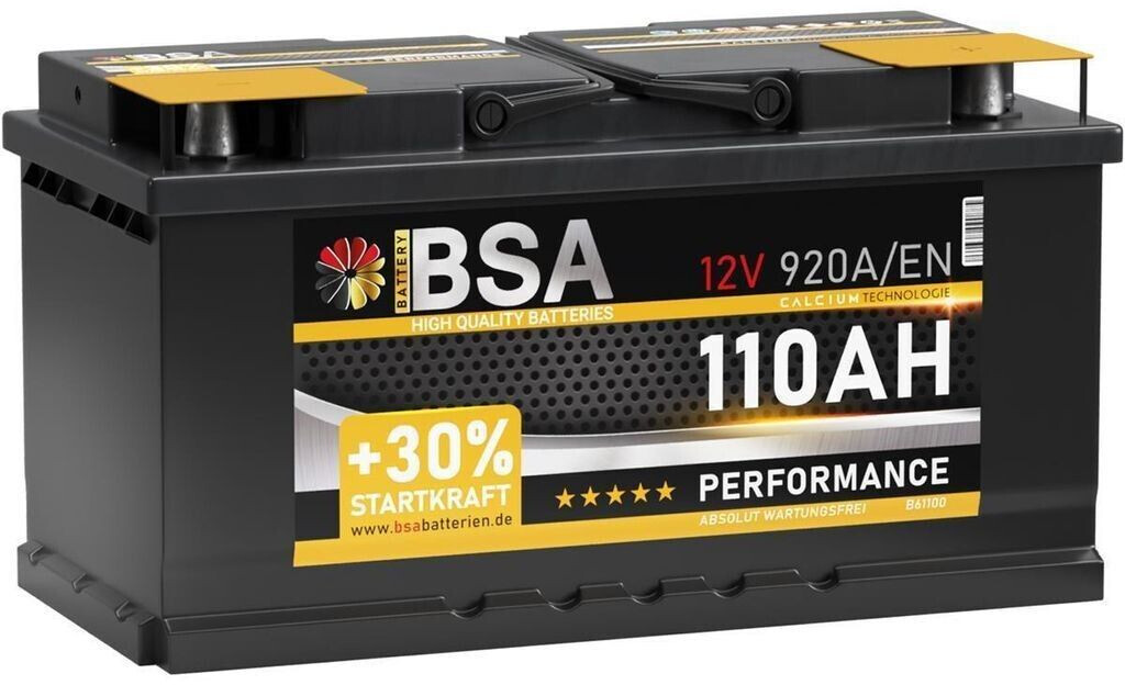 BSA Performance Autobatterie 110Ah 12V ab 86,90 € Preisvergleich bei