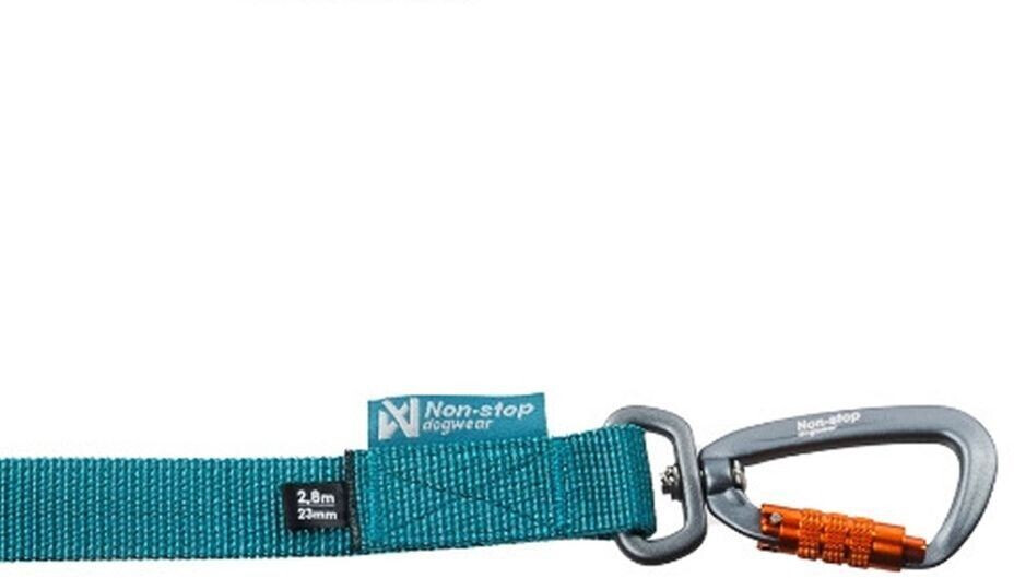 Non-stop dogwear Laisse classique pour chien Bungee Touring turquoise 23mm