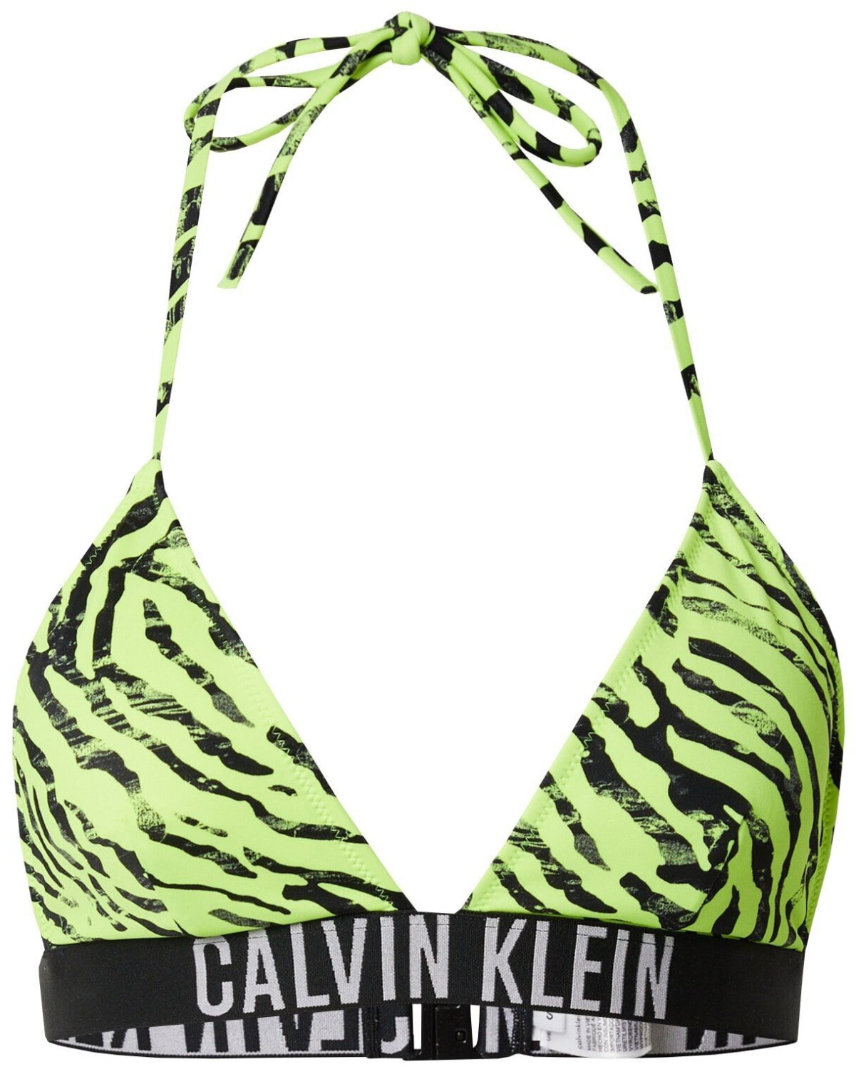 Calvin Klein Triangle bikini top lime