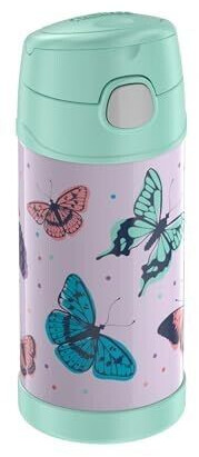 Thermos Funtainer Straw Bottle Stainless Steel 0,35l butterflies