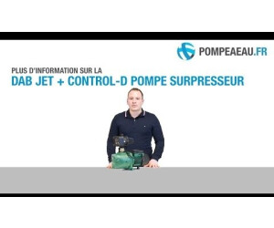 DAB Jet 102 M + DAB Control-D Hauswasserautomat – 3600 L/h, 1130W, Förderhöhe 54 M, Automatisch, Mit Trockenlaufschutz