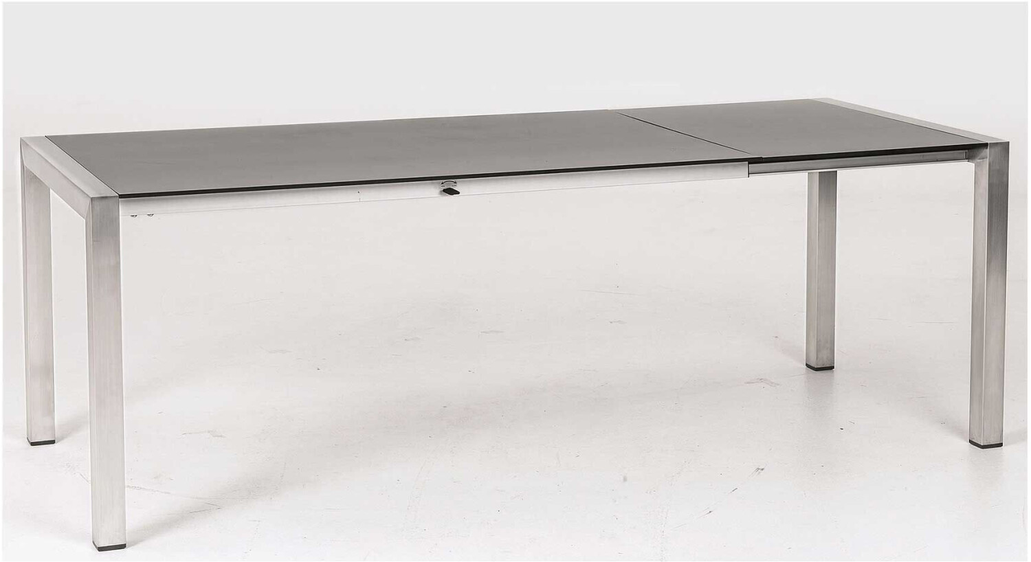 Outdoor Alina Gartentisch ausziehbar bis 250 cm Edelstahl grau (250.