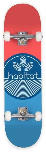 Habitat Leaf Dot Skateboard bleu