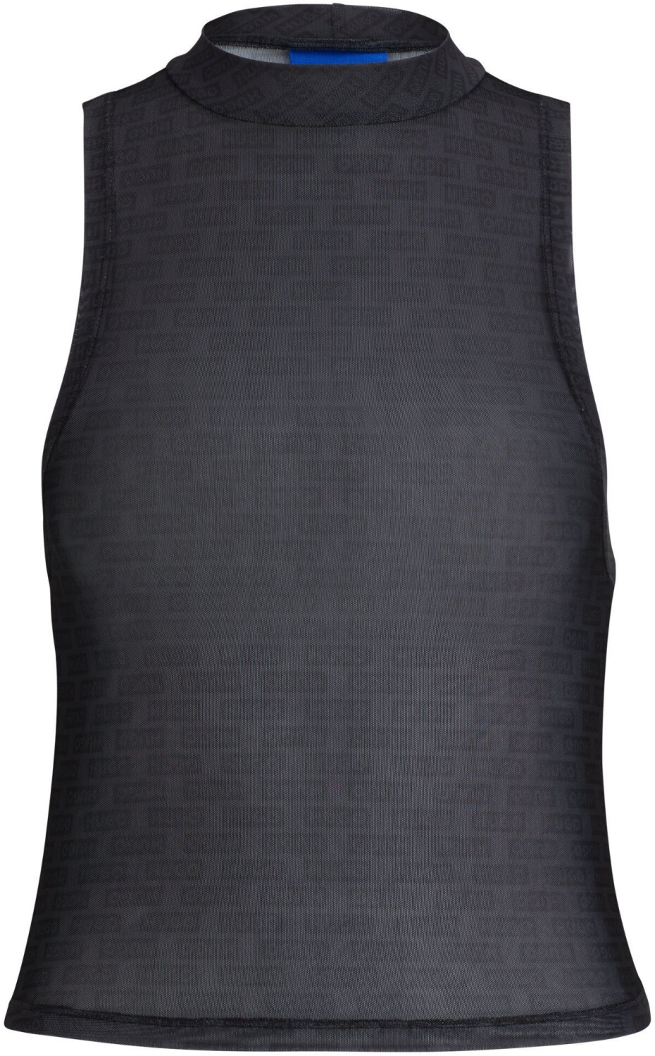 Hugo Sleeveless slim-fit top made of logo mesh (50511463) black