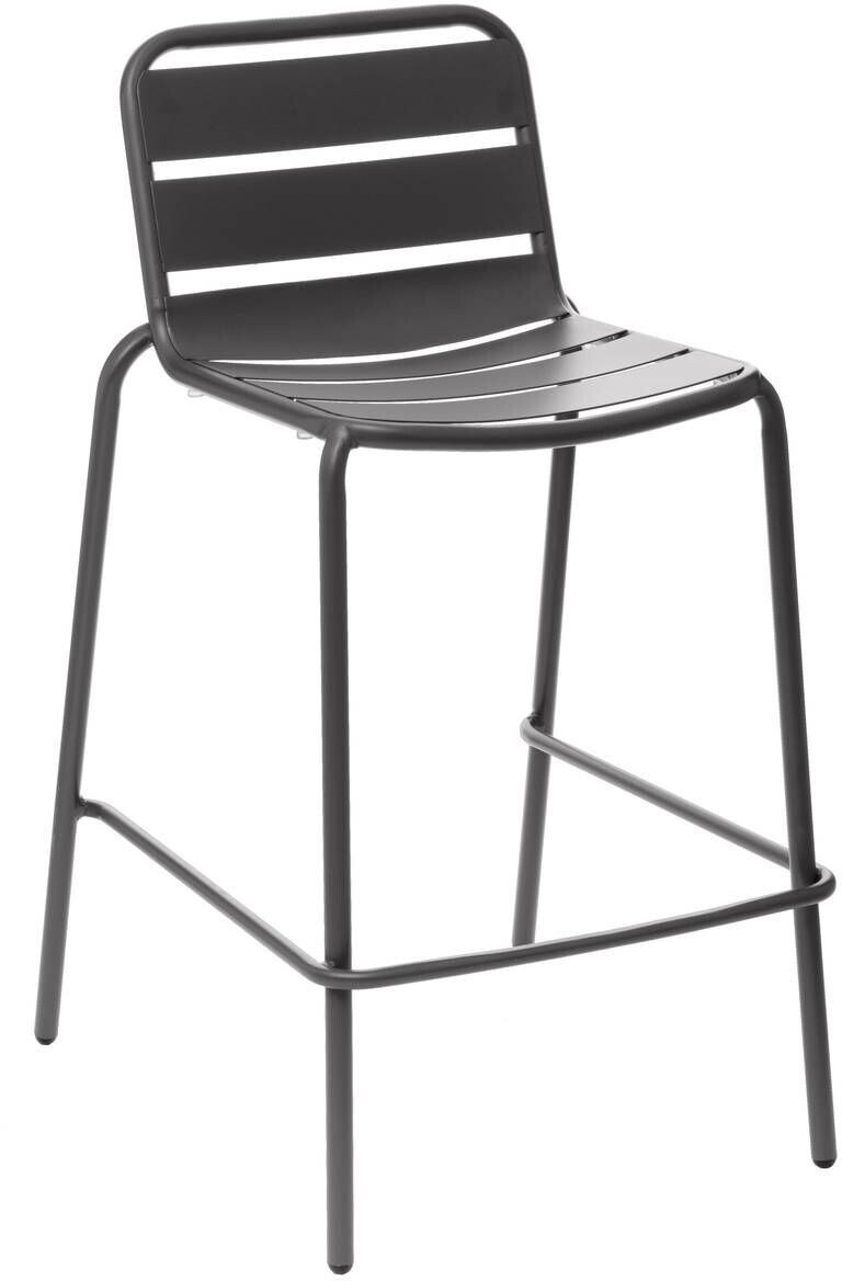 Hespéride Chaise de bar empilable Phuket graphite