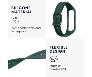 kwmobile Ersatzarmband kompatibel mit Samsung Galaxy Fit 2 Armband Fitnesstracker Band aus Silikon in Dunkelgrun ab 5 59 Preisvergleich bei idealo