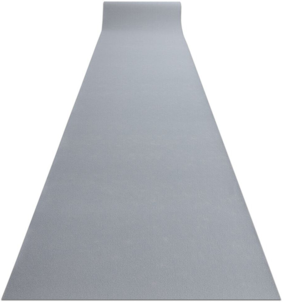BestenTeppicheDe Runner anti-slip RUMBA Uni gray 80 cm Gray 80x230 cm