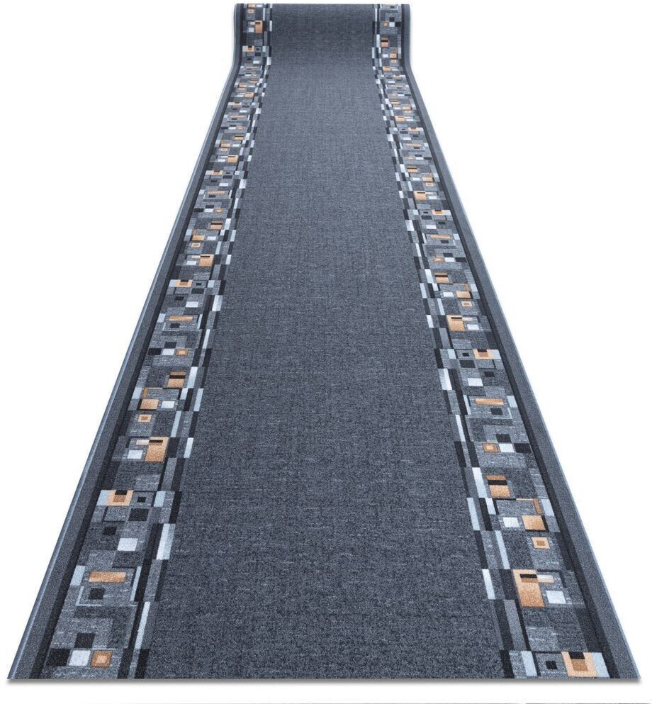 BestenTeppicheDe Runner anti-slip BOMBAY gray 100cm Gray 100x500 cm