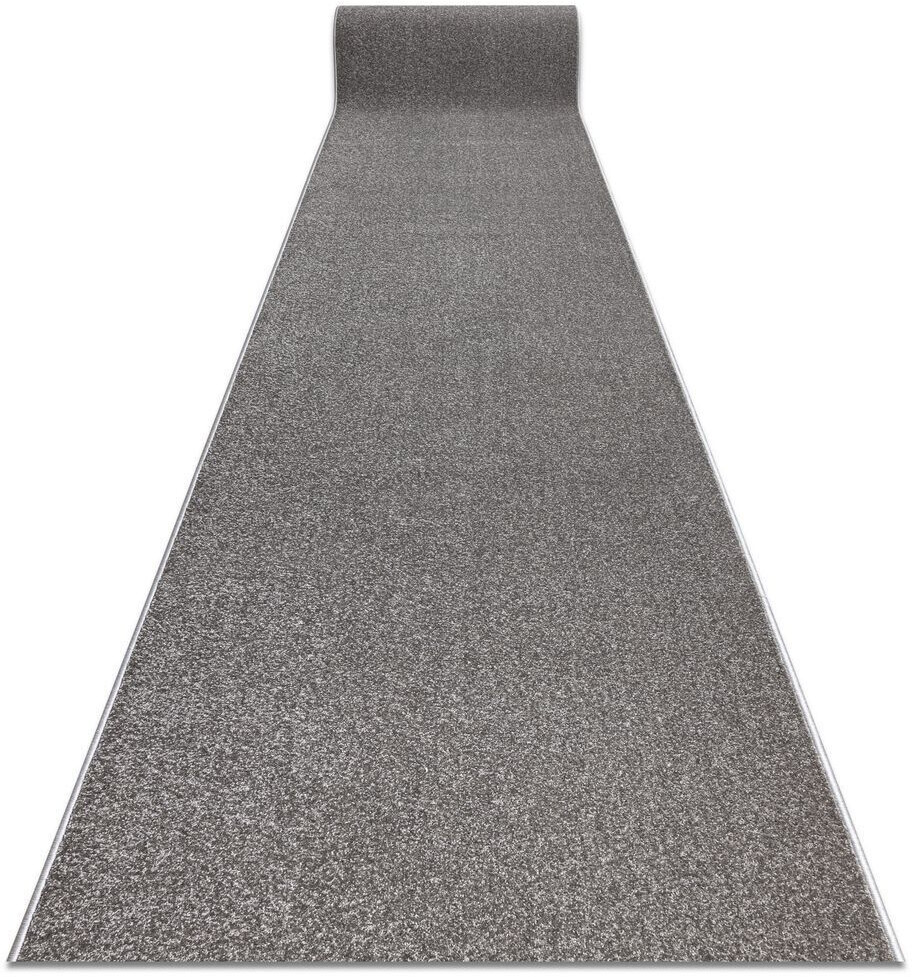 BestenTeppicheDe Runner KARMEL Smooth, plain gray 140 cm Gray 140x140 cm