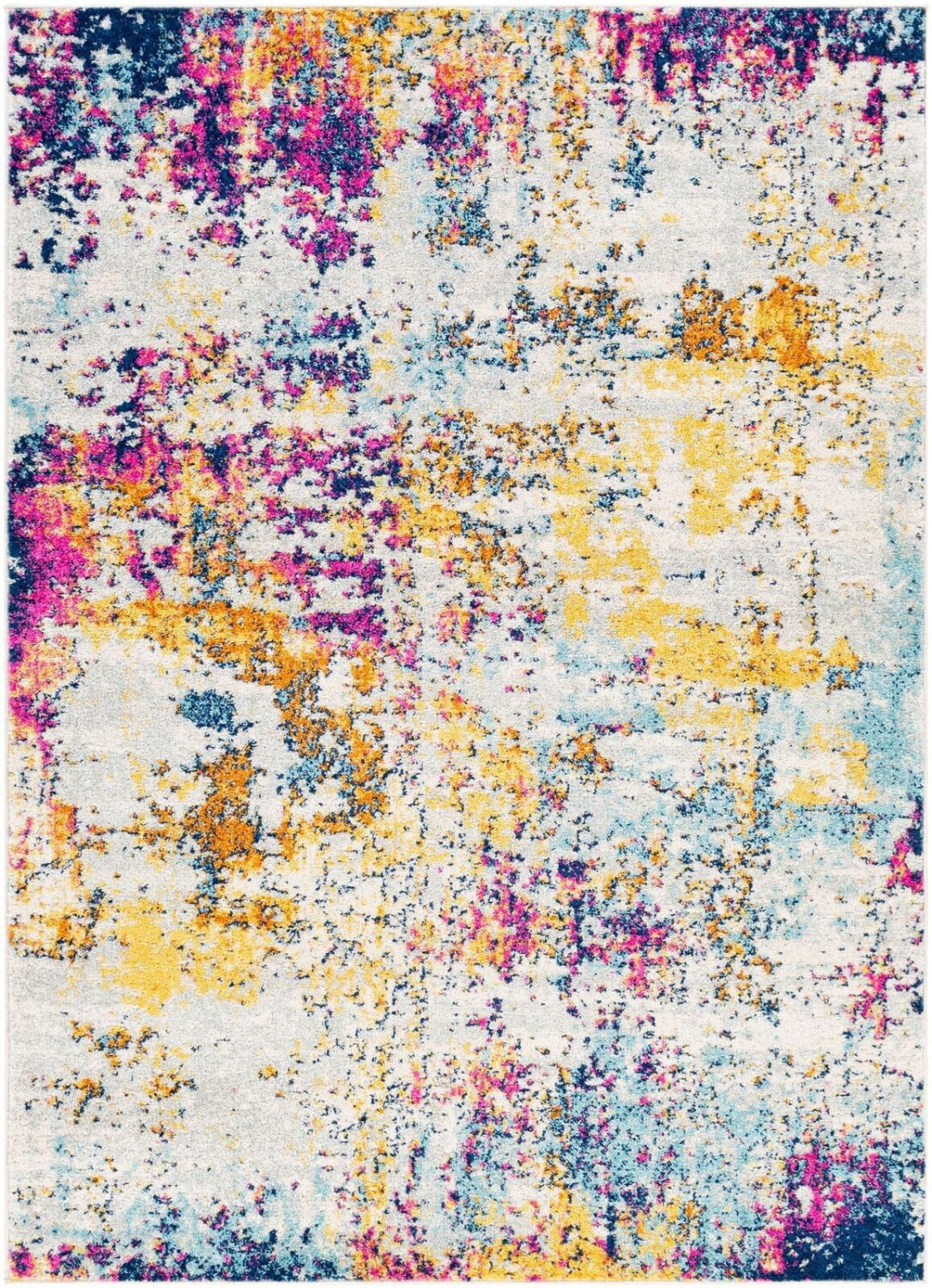 Surya Rug Modern Abstract Short Pile Colorful Orange 160x220 cm