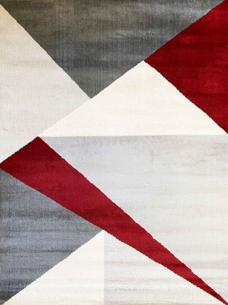 Vimoda Carpet Rug Geometric Pattern Red 80x150 cm