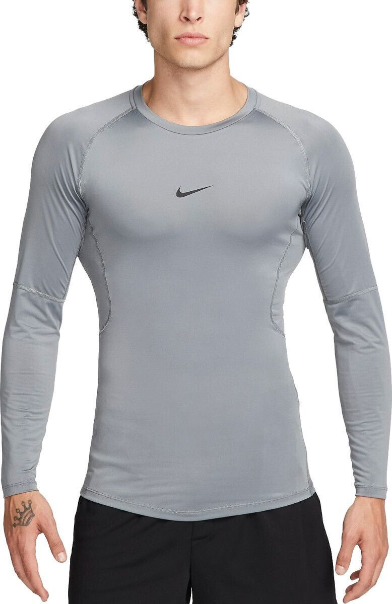 Nike Pro Dri Fit Pro Long Sleeve FB7919 smoke grey black au meilleur prix sur idealo