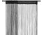 vidaXL Thread curtains 2 pieces 140 x 250 cm black (132401)