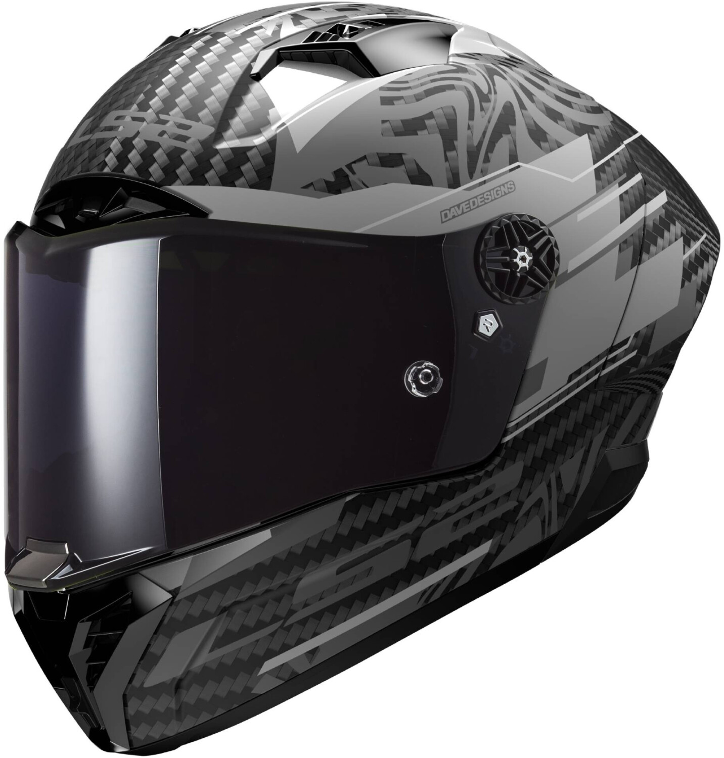 LS2 FF805 Thunder GP Aero Polar mat noir