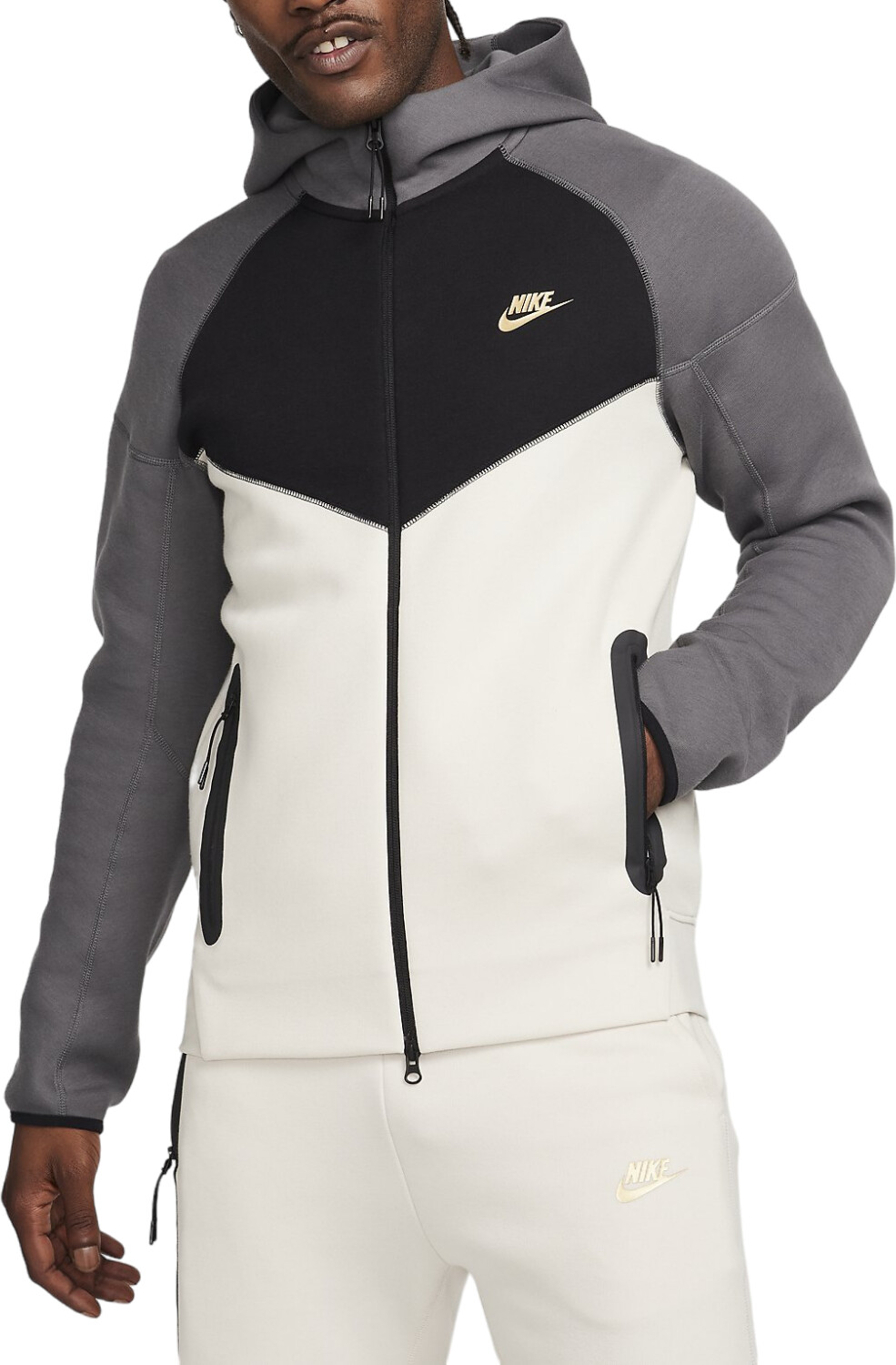 Nike Tech Fleece Windrunner FB7921 light orewood brown iron grey black ab 98 00 Preisvergleich bei idealo