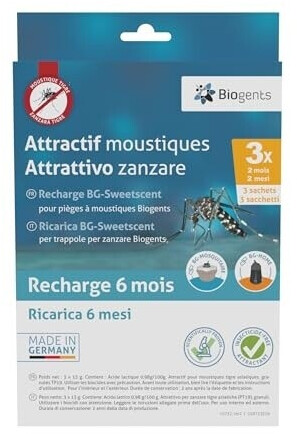 Biogents Recharge Piège moustique 6 mois x3