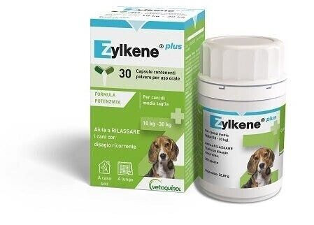 Vetoquinol Zylkene Plus for dogs 10-30kg 30 capsules