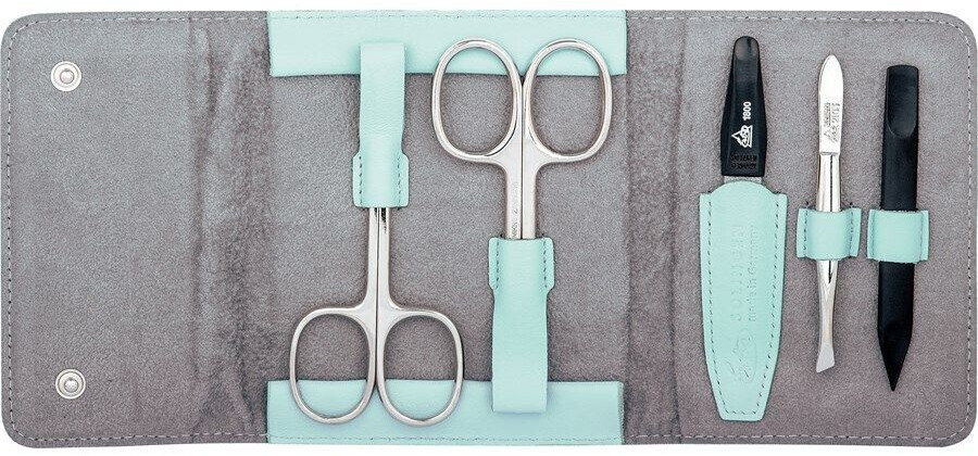 Erbe Solingen Push-button case 5-piece light blue